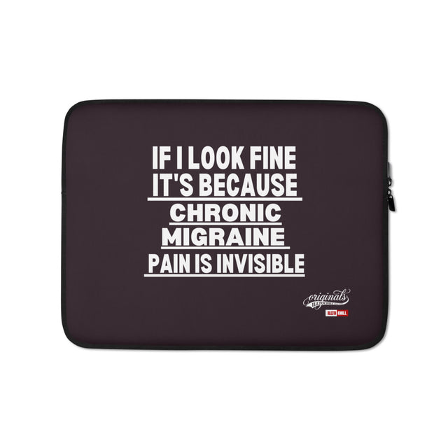 Migraine Pride Chronic Migraine Laptop Sleeve for the Community | ILLTOCHILL