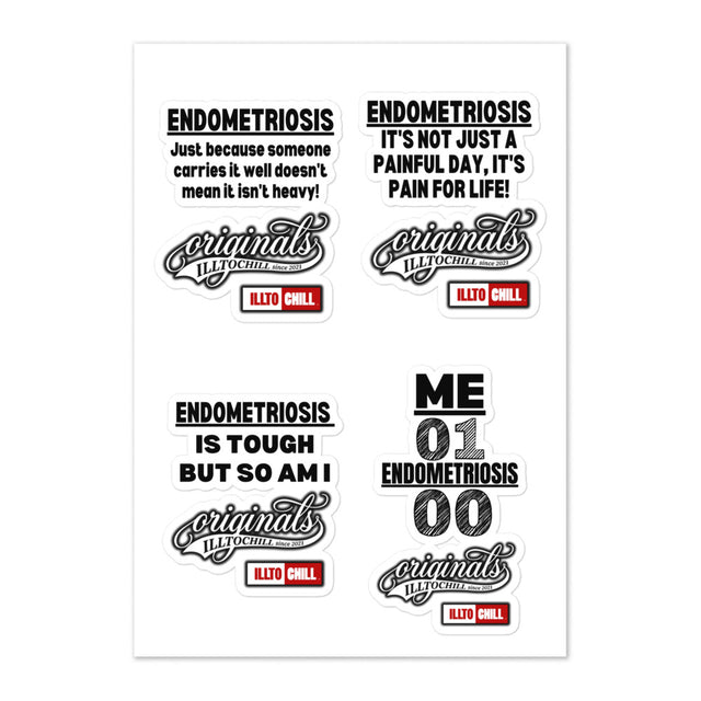 Endometriosis Sticker Sheet — Endo Pride & Awareness Stationery | ILLTOCHILL