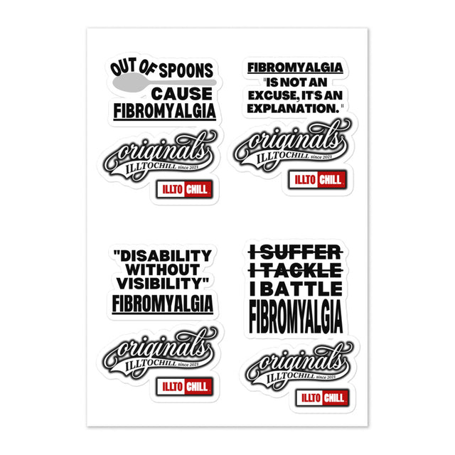 Fibro Pride Sticker Sheet | Fibromyalgia Awareness Stationery | ILLTOCHILL