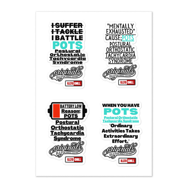 POTS Sticker Sheet — Pride & Awareness for the Community | ILLTOCHILL
