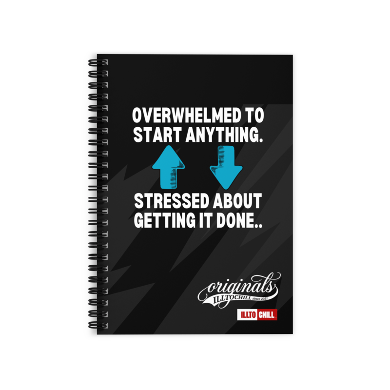 ADHDer Ruled Line Spiral Notebook | Thoughts Are Valid, Write Them Down | ILLTOCHILL