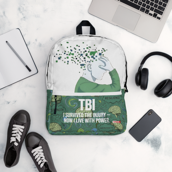 ILLTOCHILL TBI Traumatic brain injury support gift Backpack