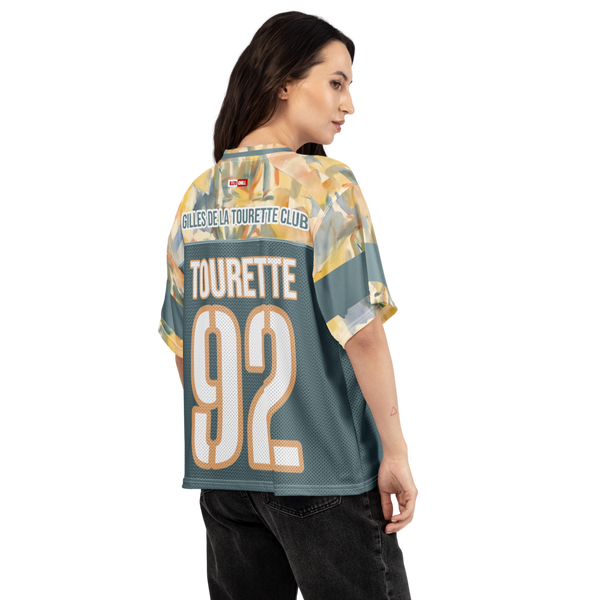 ILLTOCHILL Tourette syndrome awareness and support Boxy football jersey