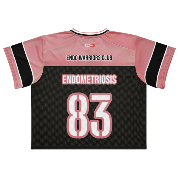 ILLTOCHILL Endometriosis awareness Endo support Boxy football jersey