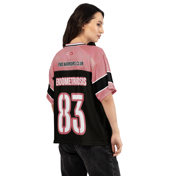 ILLTOCHILL Endometriosis awareness Endo support Boxy football jersey