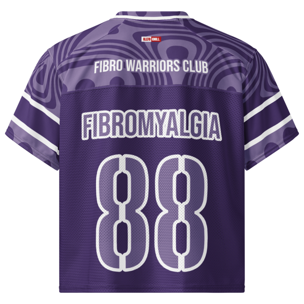 ILLTOCHILL Fibromyalgia awareness Boxy football jersey