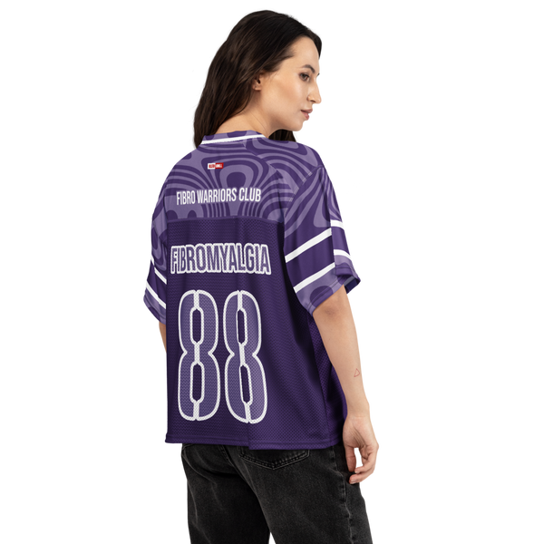 ILLTOCHILL Fibromyalgia awareness Boxy football jersey