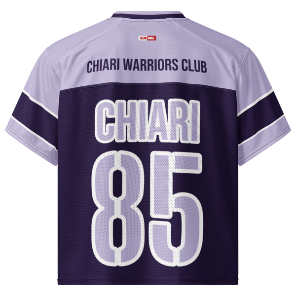 ILLTOCHILL CM Chiari Malformation awareness Boxy football jersey