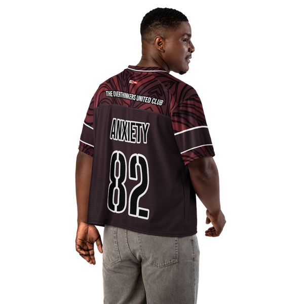 ILLTOCHILL Anxiety awareness Boxy football jersey