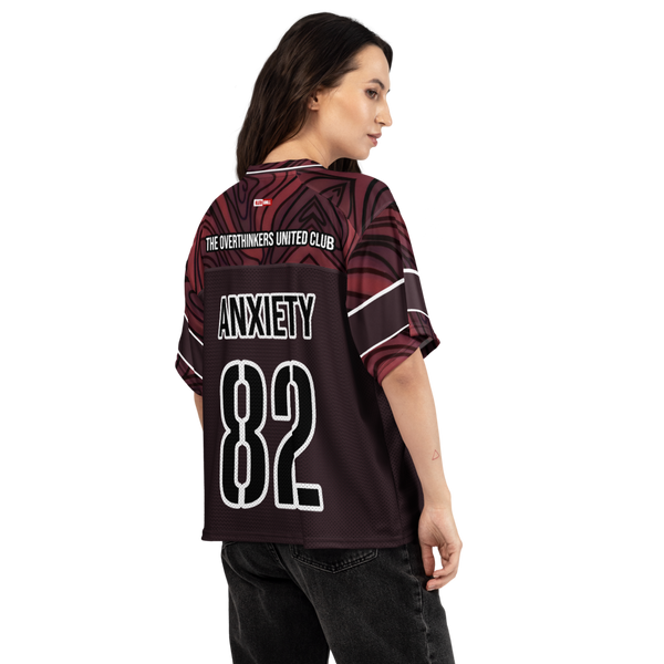 ILLTOCHILL Anxiety awareness Boxy football jersey