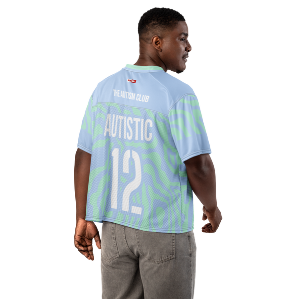ILLTOCHILL Autism awareness and support Neurodiversity Boxy football jersey