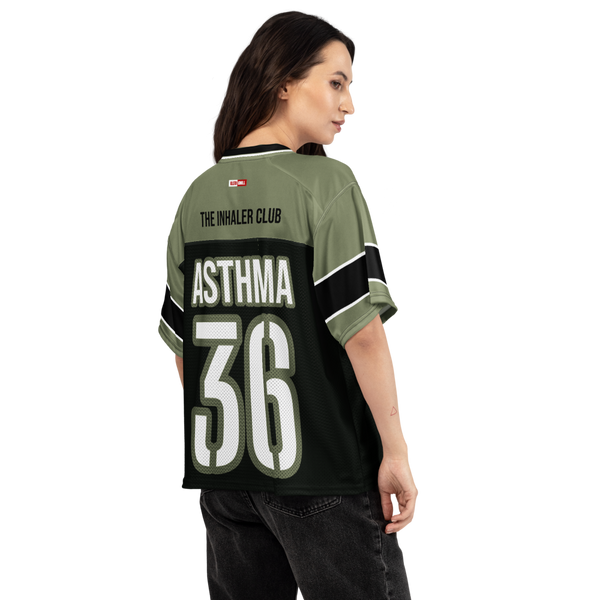 ILLTOCHILL Asthma awareness support Boxy football jersey