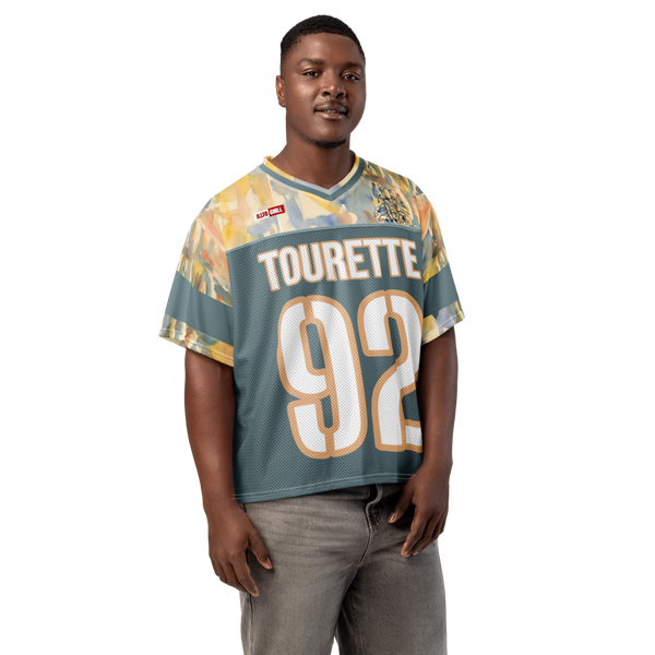 ILLTOCHILL Tourette syndrome awareness and support Boxy football jersey