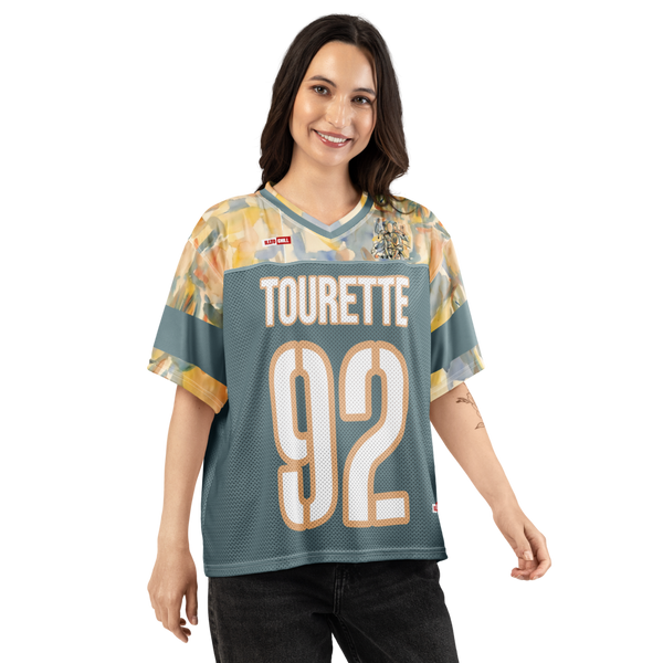 ILLTOCHILL Tourette syndrome awareness and support Boxy football jersey