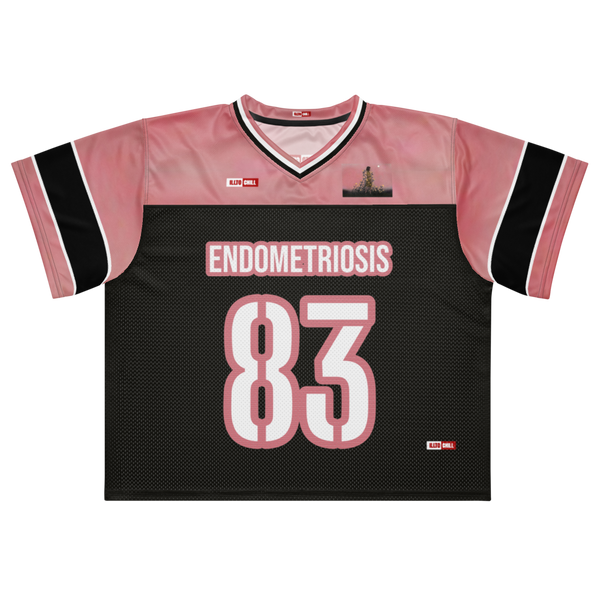 ILLTOCHILL Endometriosis awareness Endo support Boxy football jersey