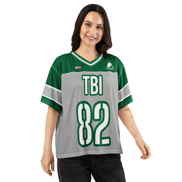 ILLTOCHILL TBI Traumatic brain injury support Boxy football jersey