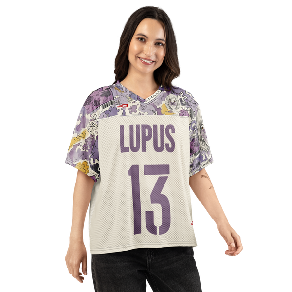 ILLTOCHILL lupus disorder Boxy football jersey