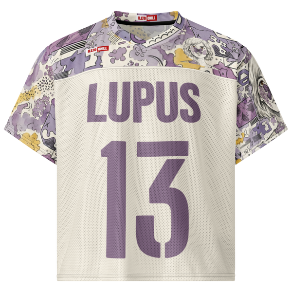 ILLTOCHILL lupus disorder Boxy football jersey