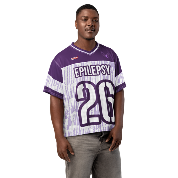 ILLTOCHILL Epilepsy awareness and support Boxy football jersey