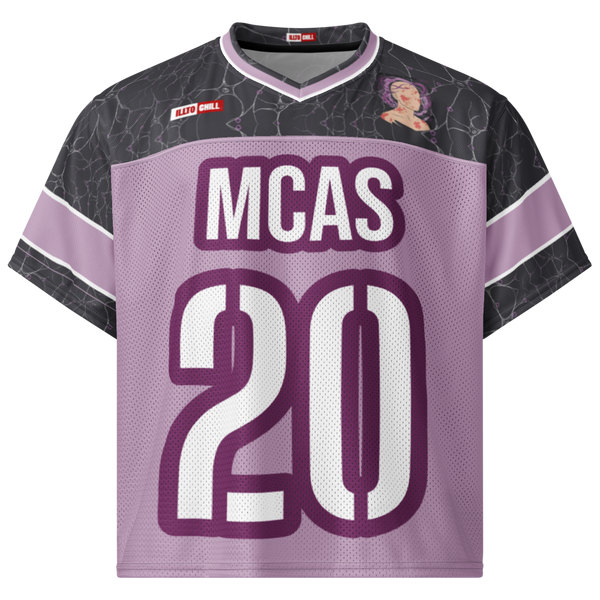 ILLTOCHILL MCAS awareness Mast cell activation syndrome Boxy football jersey