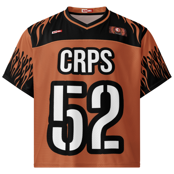 ILLTOCHILL CRPS awareness Complex Regional Pain Syndrome support Boxy football jersey