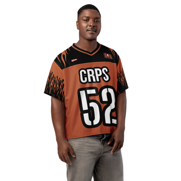 ILLTOCHILL CRPS awareness Complex Regional Pain Syndrome support Boxy football jersey