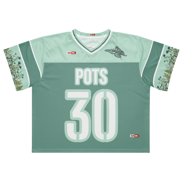 ILLTOCHILL POTS awareness Boxy football jersey