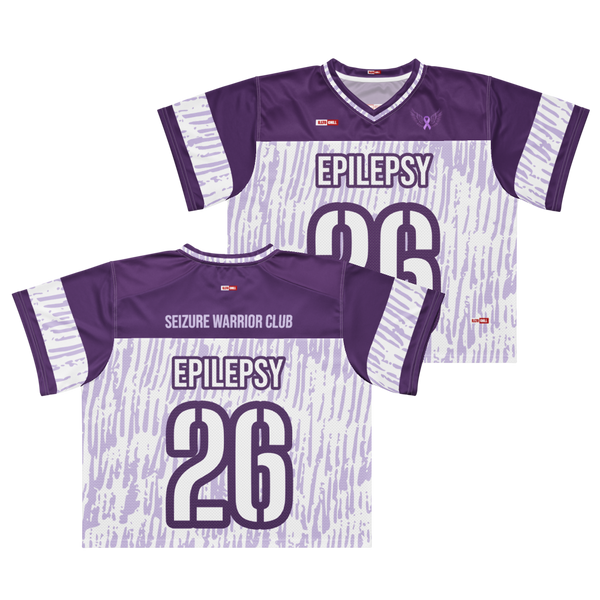 ILLTOCHILL Epilepsy awareness and support Boxy football jersey