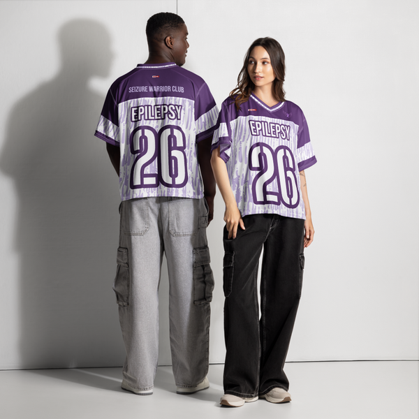 ILLTOCHILL Epilepsy awareness and support Boxy football jersey
