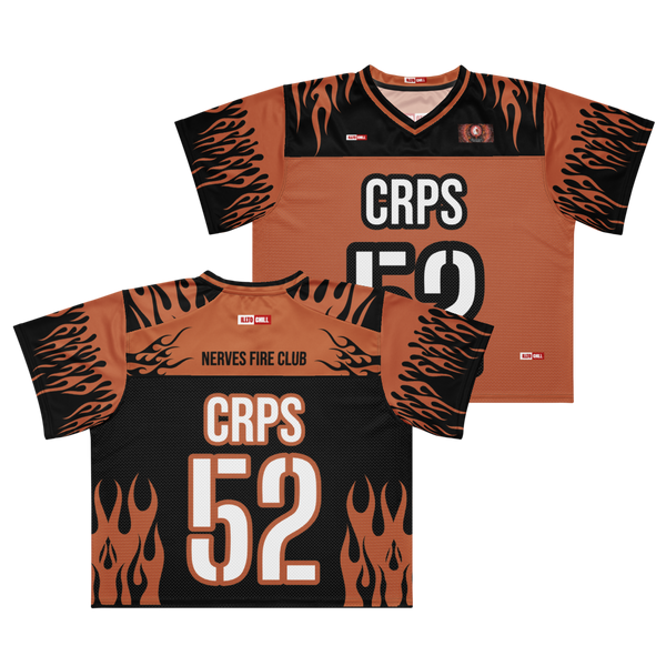 ILLTOCHILL CRPS awareness Complex Regional Pain Syndrome support Boxy football jersey