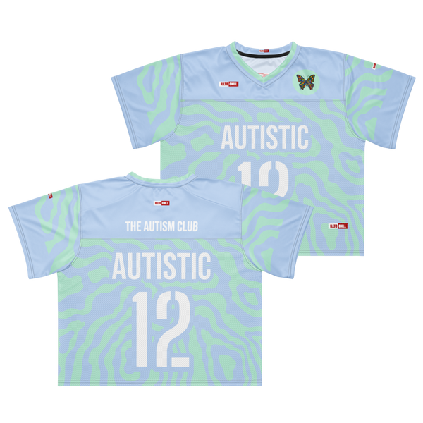 ILLTOCHILL Autism awareness and support Neurodiversity Boxy football jersey