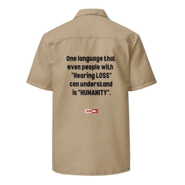 Hard of Hearing Show-Yourself Unisex Button Shirt for HOH Adults and Allies | ILLTOCHILL