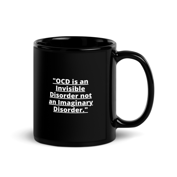OCD Black Glossy Mug