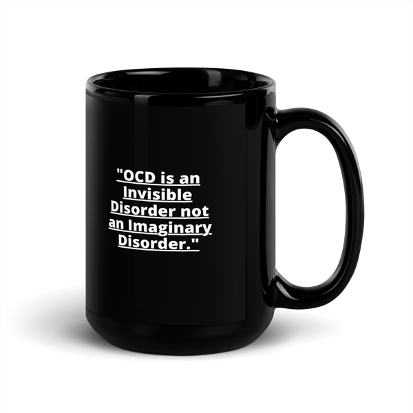 OCD Black Glossy Mug