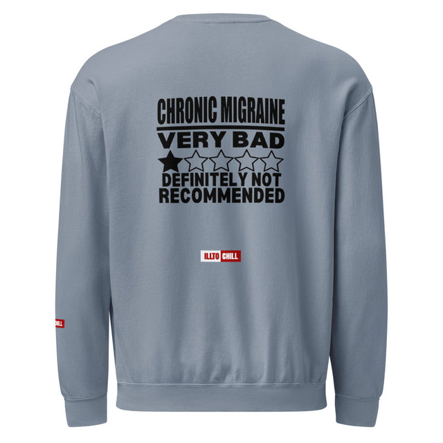 Migraine Pride Unisex Garment-Dyed Fleece Crewneck Sweatshirt | ILLTOCHILL