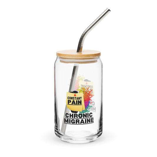 ILLTOCHILL Chronic Migraine Constant Pain migraine support gift Can-Shaped Glass.