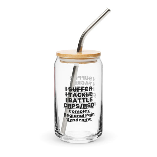 ILLTOCHILL Complex regional pain syndrome awareness I battle CRPS support gift Can-Shaped Glass.
