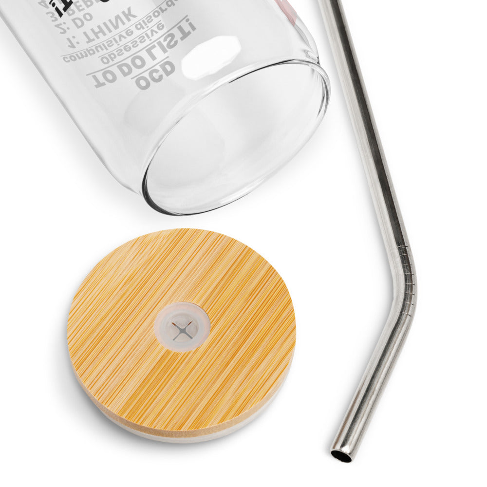 ILLTOCHILL Obsessive compulsive disorder awareness OCD To-Do List sarcastic gift Can-Shaped Glass.