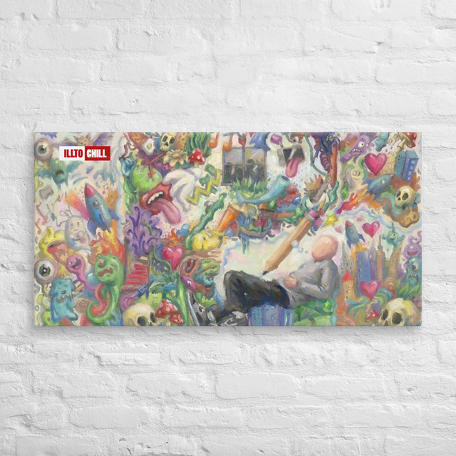 Chaos Energy ADHD Identity Canvas Wall Art | ILLTOCHILL