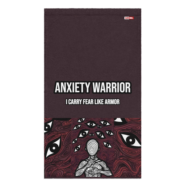 Anxiety Warrior Hand Towel Mental Health Home Accessory Anxiety Everyday Use by ILLTOCHILL