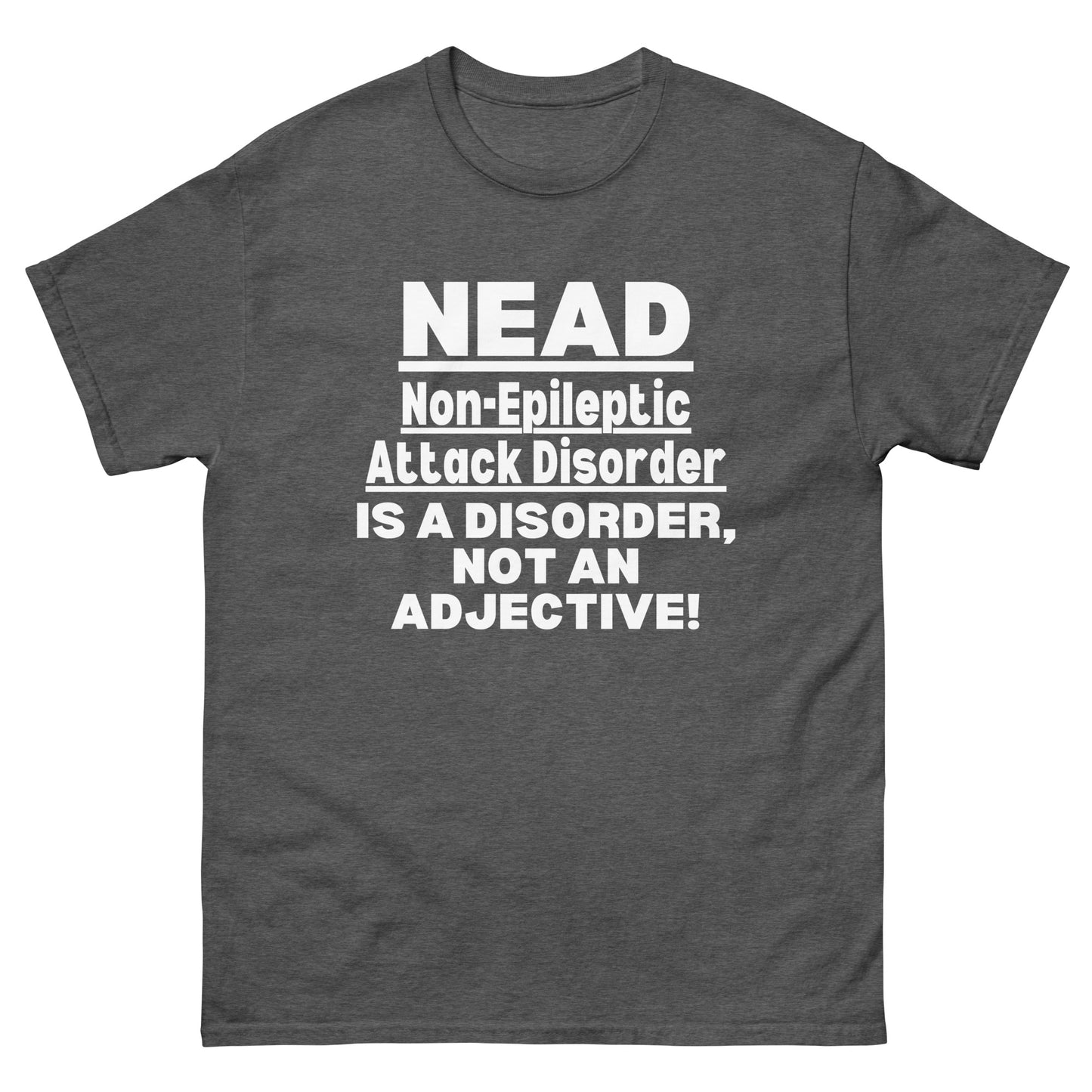 NEAD Disorder warrior, Non-epileptic attack disorder awareness, NEAD Tshirt