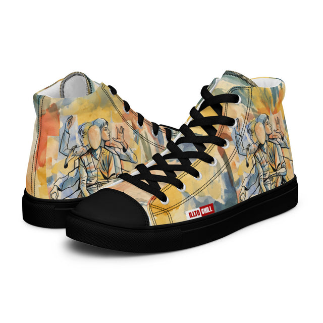 Just Tic Things Men’s High Top Shoes – Tourette Syndrome ILLTOCHILL