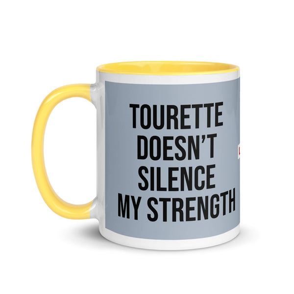 ILLTOCHILL Tourette syndrome awareness TS gift Mug with Color Inside – Flat Left