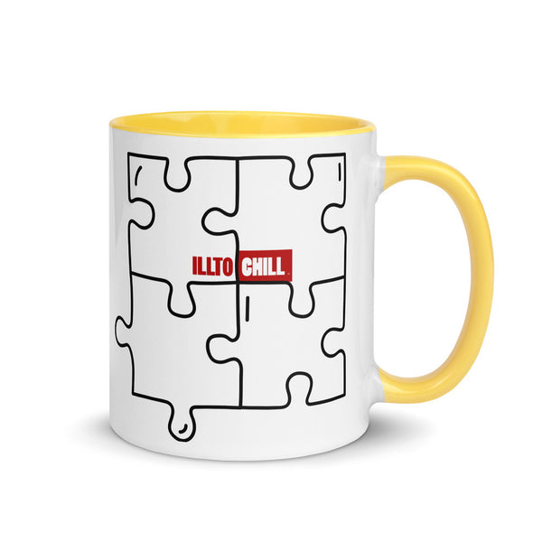 ILLTOCHILL Autism awareness neurodiversity gift Mug with Color Inside – Flat Right
