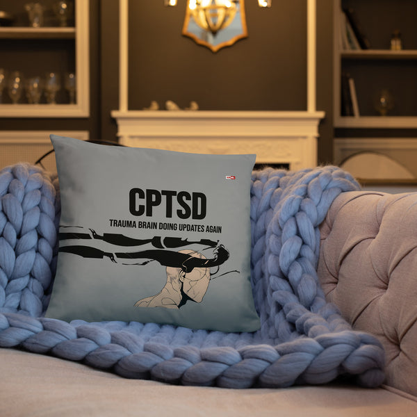 ILLTOCHILL C-PTSD Support Pillow – Lifestyle Front Lifestyle 3 (Black)