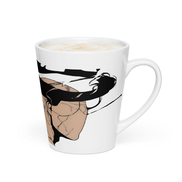 ILLTOCHILL CPTSD awareness Complex Post-Traumatic Stress disorder gift Latte mug – Flat 2 Right