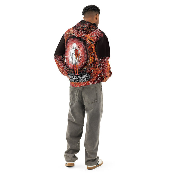 ILLTOCHILL CRPS Awareness gift Unisex cotton hoodie – Men's Back (Black)