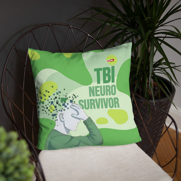 ILLTOCHILL TBI Support Pillow – Lifestyle Front Lifestyle 4 (White)