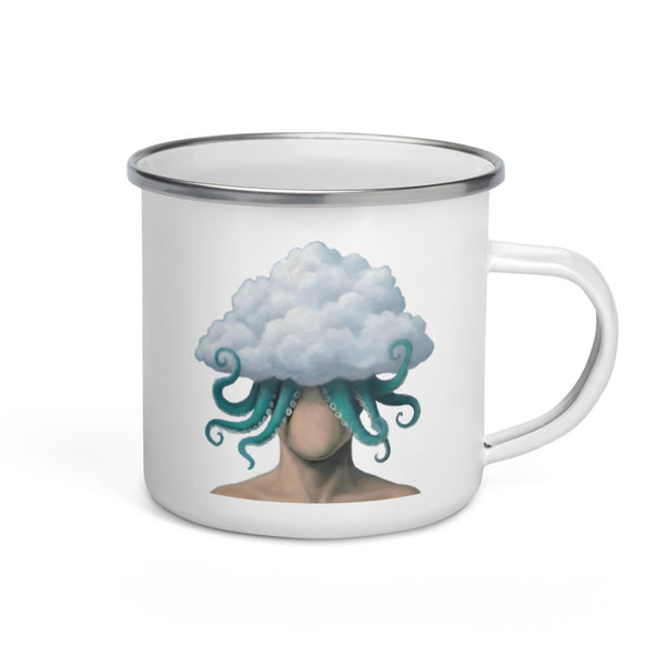 ILLTOCHILL OCD awareness Obsessive-Compulsive Disorder gift Enamel Mug – Default Right