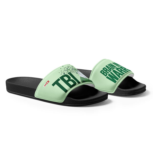 ILLTOCHILL TBI Support Men's Slides – Flat Right Front (Tbi Support Men's Slides)